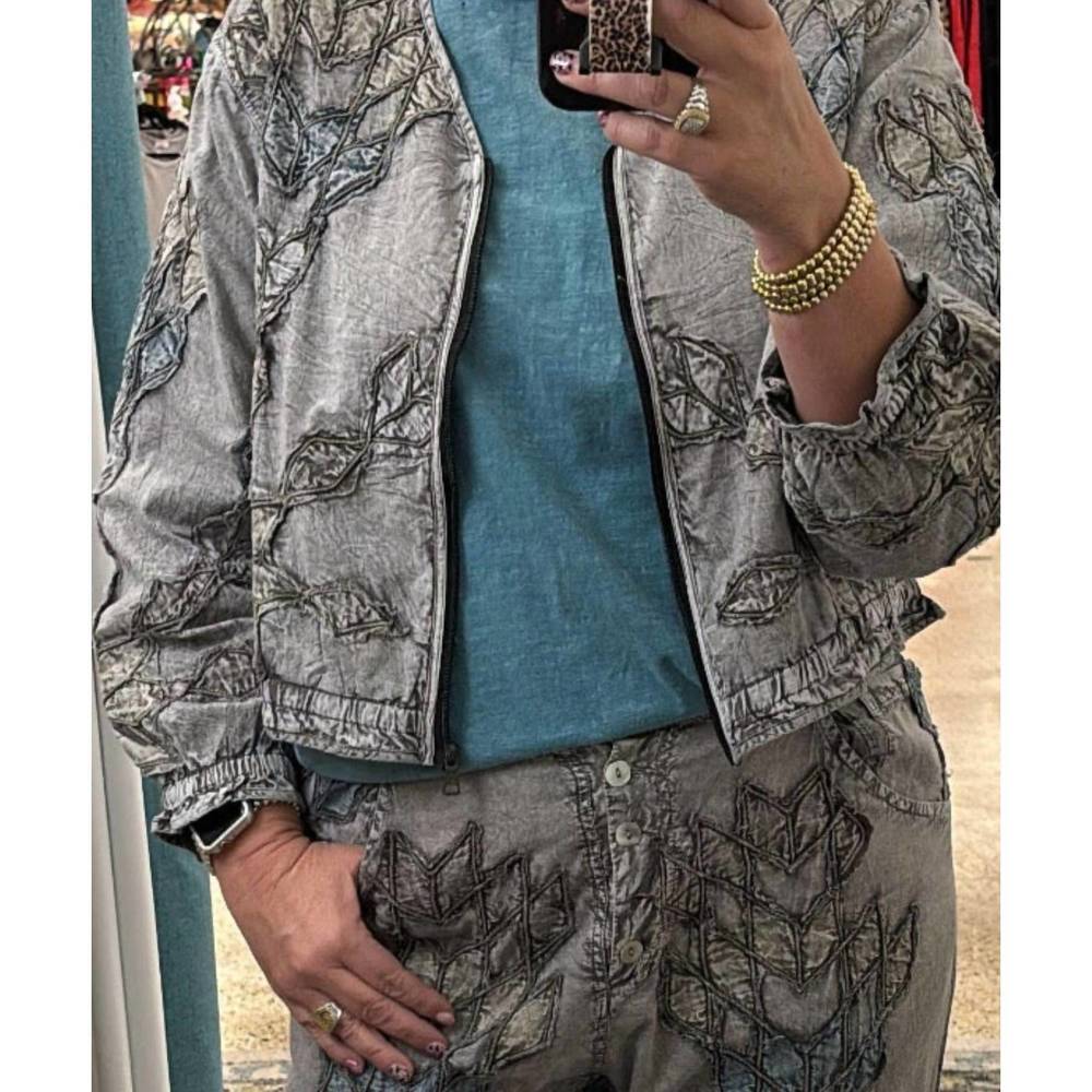 NEW PAPERLACE diamond patchwork short jacket in multi
